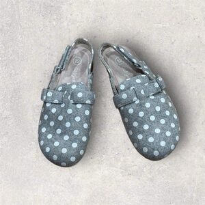 Cat & Jack Gray Polka Dot Moccasins